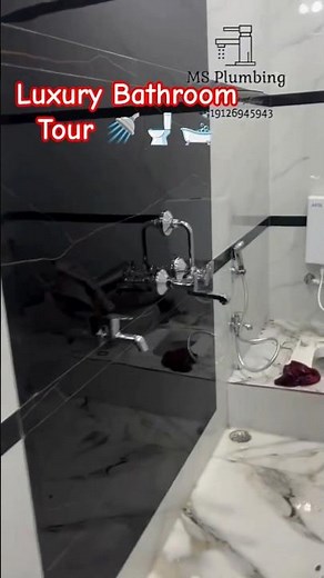 Luxury Bathroom Tour 🛁🚽🚿 #shorts #plumbing #plumbingtime #trending #viral