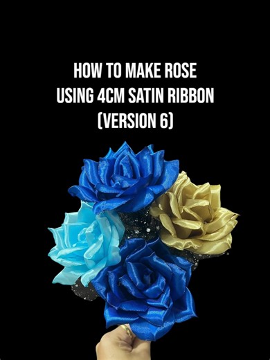 How to make Rose using 4cm Satin Ribbon. Satin Rose Tutorial (version 6). #fyp #foryou #fypage #ribbon #ribbonflowers #ribbonroses #crafters #ribbontutorial #satinribbon #satinrose #tutorial #tutorials #diy #craft #crafts #crafter #wearthaleiasatinflowers #craftersgonnacraft #crafterofinstagram #crafteroffacebook | Wear Thaleia