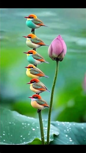 "Colorful Birds in Nature | Beautiful & Cute Birds Compilation 🌈🕊️" #short #bird