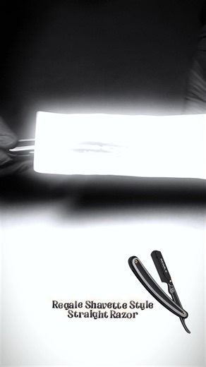Rebble Professional Barber Straight Razor - Black Steel with Engraved Handle for Precision Shaving #barbertok #oddlysatisfying #asmr #tiktokmademebuyit #fyp