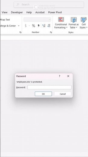 Lock Your Excel File with a Password 🔒 Quick Tutorial. #ExcelTips #ExcelTutorial #DataSecurity