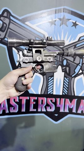 DL-44 Blaster – Handmade Sci-Fi Blaster Prop – Static Trigger, Collector Display Replica (Just DL-44 Blaster)