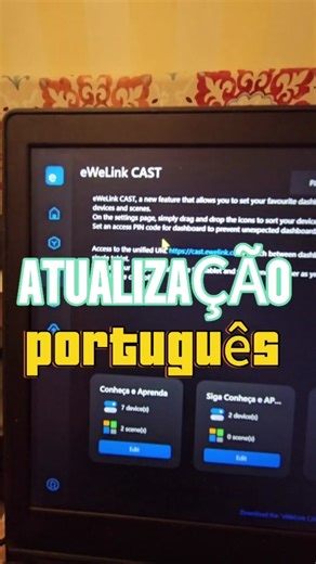 Como Modificar Idioma do eWeLink para Português Brasil