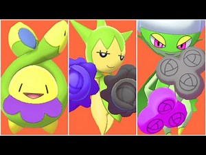 FULL BUDEW EVOLUTION TEAM! Shiny Budew, Shiny Roselia, Shiny Roserade Moveset