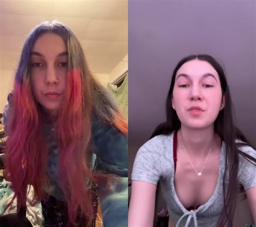 #duet with @Brianna💯🌌👿💀🔪💯 it’s crazy it’s the same person it’s really insane how dying your hair changes your look completely damn I’m 100% even more prettier now