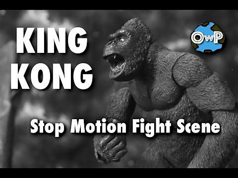KING KONG 1933 Stop Motion Fight Scene (Fan Made)