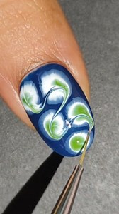 Blue green Dotting drag marble Nail art ideas for beginners #nailsofinstagram #EasyNailsAtHome #nailsonfleek #bornpretty #nailhacks #easynailtutorial #gelnails #gelnailsdesign #beginnernailtech #nailart #nailarttutorial #dottingnailart #nailartist #nailaddict #nailinspo #nails #newnaildesign | SS nail art ideas