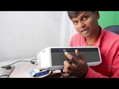 connect pen drive to projector !! play pendrive video on projector