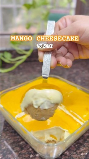 No bake Mango Cheesecake #easyrecipes #recipe