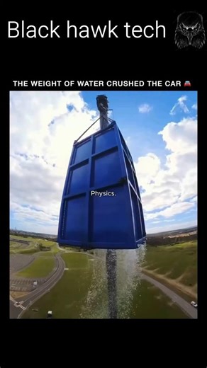 The Weight of Water Crushed This Car 😱 | Physics Explained #Shorts