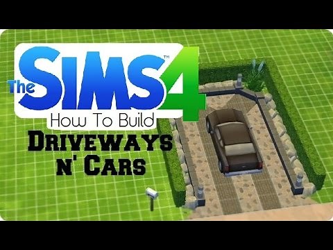 The Sims 4 - Cute Driveway w/ Car
