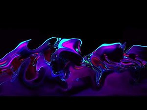 4K Animated Wallpaper 2022 | Neon Blue Waves | Cool Trippy Chill | 1 Hour