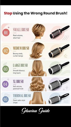 Best Round Brush for Your Hair Type 💁‍♀️✨ | Salon Blowout Guide #RoundBrush #Blowout #HairGuide