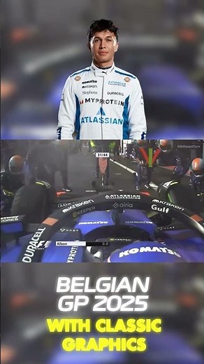 Alex Albon's 🏎️⚡️2.6s PIT STOP | 2025 Belgian Grand Prix with Classic Graphics #f1