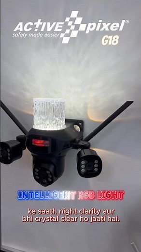 Active Pixel G18: RGB Night Vision + Triple 4MP Lenses!