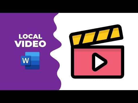 How to insert local video into Microsoft Word Document