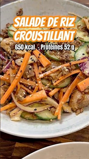 Crispy rice salad with less than 700 kcals!