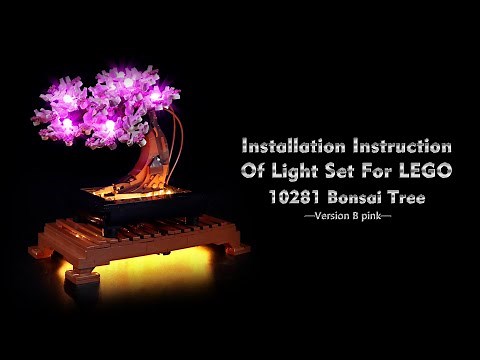 Installation Instruction Of Light Set For LEGO 10281 Bonsai Tree.