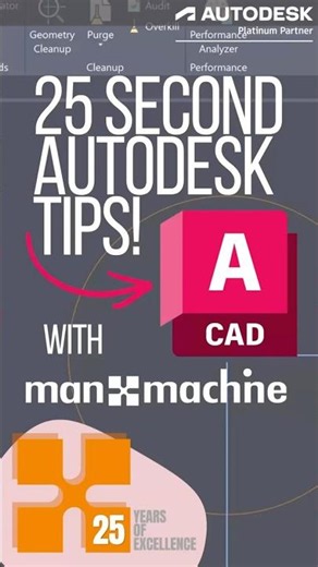 25 Second Tips AutoCAD Tips! Geometry CleanUp