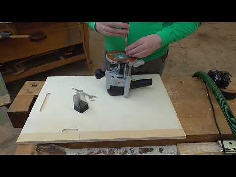 Oberfräse Fräsen mit Schablone und Kopierring