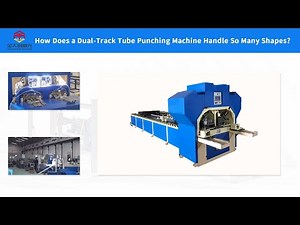 Inside a Dual-Track Tube Punching Machine Factory | Precision Tube Punching Machine in Action #punch