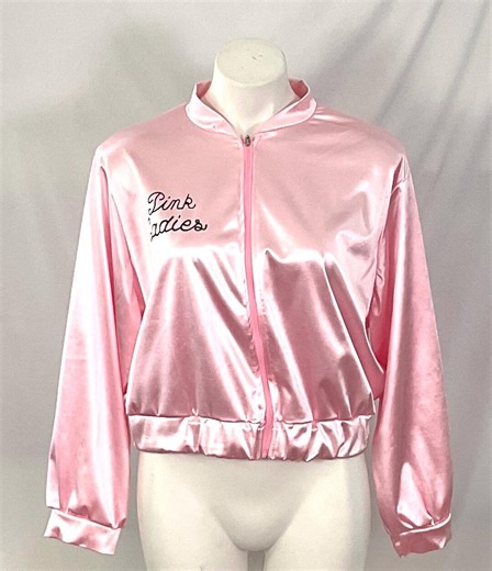 Nwot-pink Satin-“pink Ladies”- Jacket, in a Bomber Jacket Style-size XXL - Etsy