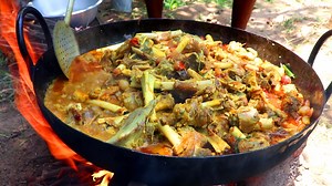 3.3M views · 65K reactions | Goat Bone Marrow Recipe Cooking and Eating in Village. Healthy Mutton Bone Marrow Recipe Prepared by Daddy. Village Style Nalli Elumbu Samayal. | Farmer Cooking | Facebook