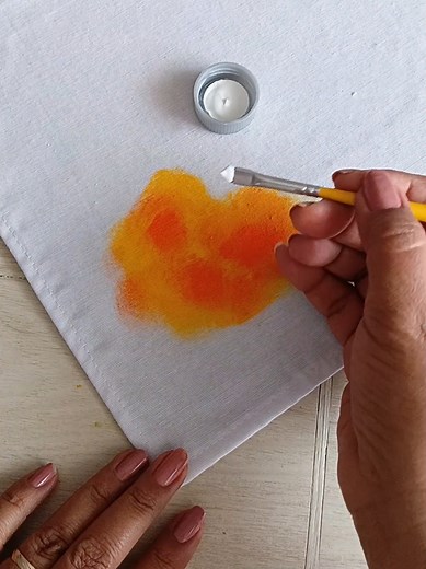 Tutorial de pintura de flores en tela