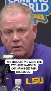 264K views · 1.3K reactions | LSU’s Brian Kelly did not hold back after the team’s loss to FSU  #football #cfb #lsu #fsu | Sports Illustrated | Facebook