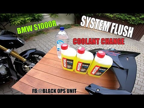 BMW S1000R Coolant Change System Flush (S1000R, S1000XR)