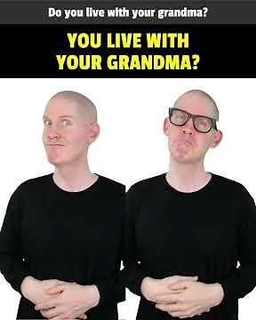 How To Sign LIVE WITH GRANDMA | ASL Dialogue Signs For Beginners | American Sign Language