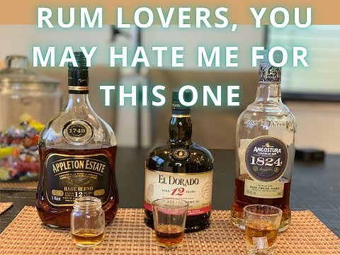 Comparison of 12 year old Rums: Appleton Estate Rare Blend, El Dorado 12 year, Angostura 1824