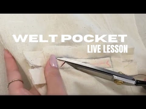 Sewing Welt Pockets onto a Blazer