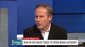 Banks see no humor in ski mask prank