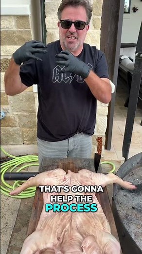 How to Prep a WHOLE PIG to cook over Open Fire - QUICK TUTORIAL!