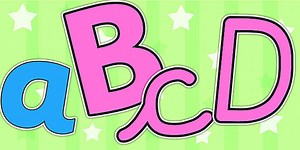 Consonant Vowel Colour Coded Pink and Blue Size Editable Display Lettering