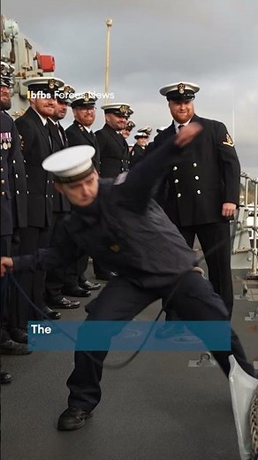 HMS Richmond rope throw under pressure🚢