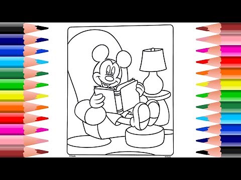 ระบายสี มิกกี้เมาส์ | coloring book Micky mouse