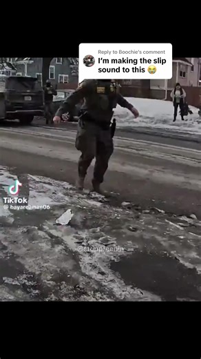 Replying to @Boochie this deserved the slip sound effect 😭 #ice