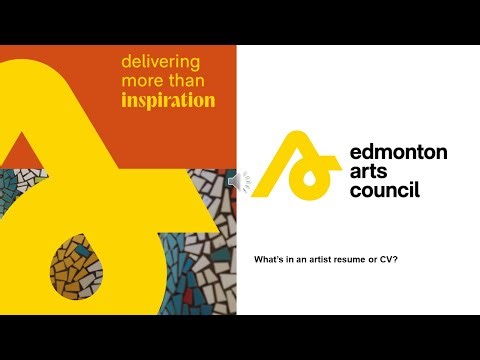 What’s in an artist resume or CV?