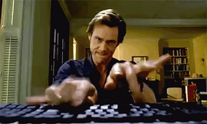 Typing Jim Carrey GIF – Typing Jim Carrey Fast – discover and share GIFs