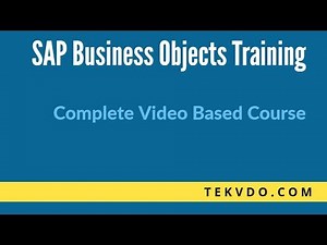 SAP BO (Business Objects) Online Training | SAP BO | tekvdo.com