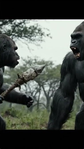 Early ape Human Vs A gorilla