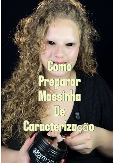 Como preparar a massinha de caracterização antes de usarr🖤 #halloween #massinha #halloweenmakeup #bat #maquiagemdehalloween