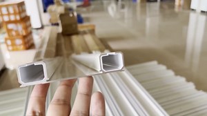 Ceiling Curtain Track - Double Rails System, Sliding Curtain Rail (White, 2M)