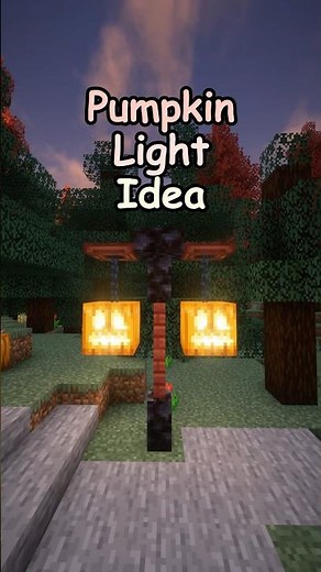 How to build a Pumpkin Light in Minecraft Tutorial! #minecraft