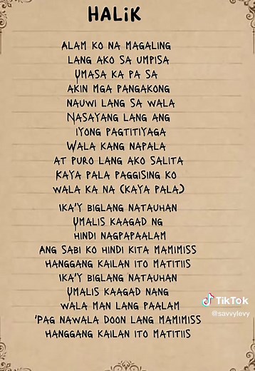 Halik Song Lyrics: Kamikazee, Aegis, and More