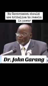 1.1K views · 16 reactions | Dr. John Garang de Mabior "No government should use the tribal to attract another tribe in order to remain in power." Dr. John Garang A timeless message from our founding father, reminding us that true leadership is built on unity, justice, and equality not division.  His vision continues to inspire generations. ✨ Heroes never die, their legacy lives on. | Freedom Press | Facebook