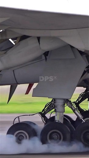 Perfect Touchdown in Slow Motion! Emirates B777-300ER