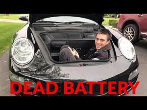 How to open the hood of a Porsche without a battery.